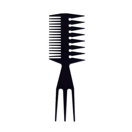 LeTradeJP Textured Comb Mesh Comb Men's Comb Anti-static Comb Salon Barber Shop Beauty Salon Barber Tool for Men Men 1 Amber, Black