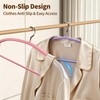 14 Pack Metal Hangers, No Shoulder Bump Non-Slip Curved Sweater