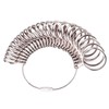 Mudder Stainless Steel Ring Gauges Finger Sizer Measuring Ring Tool,