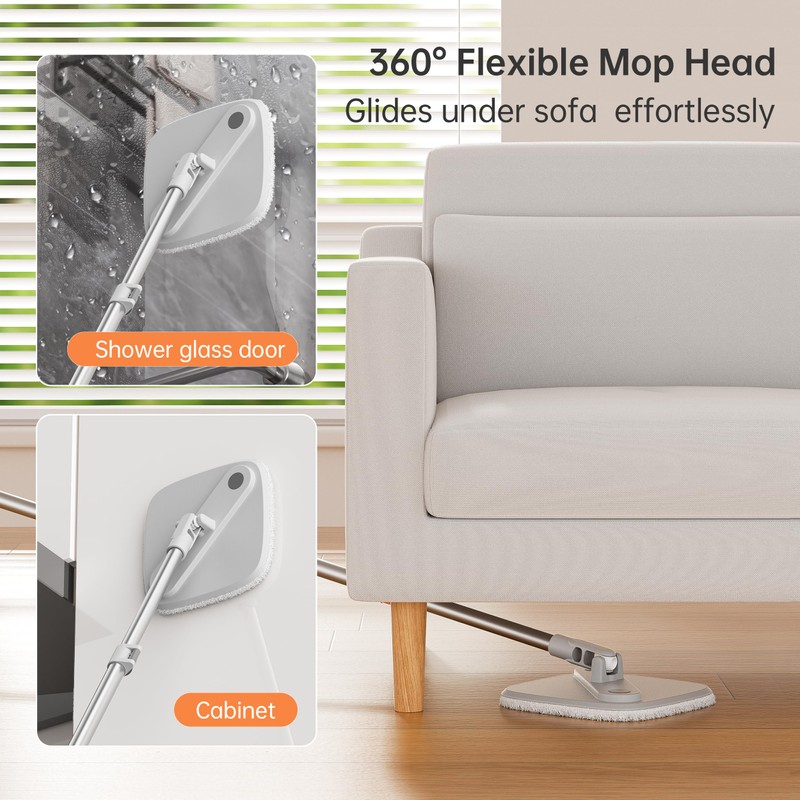 KZKR Spin Mop and Bucket Set with Self Separation Dirty