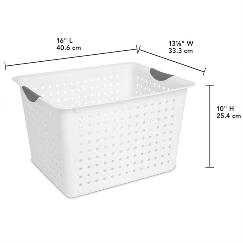 Sterilite Sterilite 6-Pack Ultra Basket, Open Plastic Bins, Countertop, Cabinet