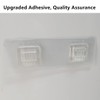 JiePai Acrylic Corner Shower Caddy Shelf with Hooks 2 pack,