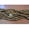 12 STRANDS COFFEE DARK BROWN ROUND BONE BEADS 8 MM