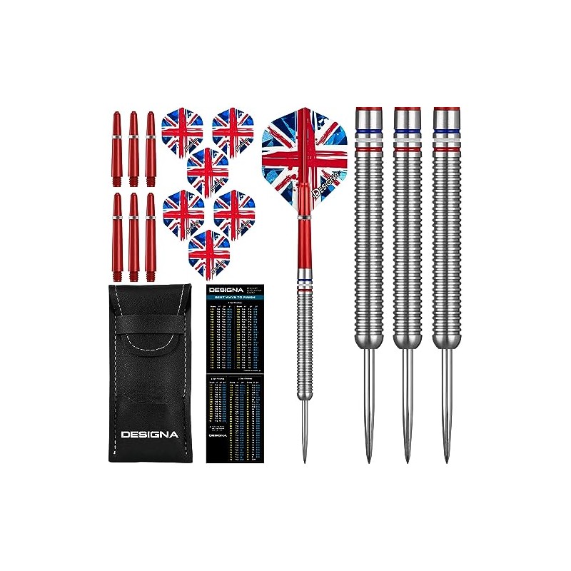 Designa D0748 Patriot | 24g Premium 90% Tungsten Straight Barrel