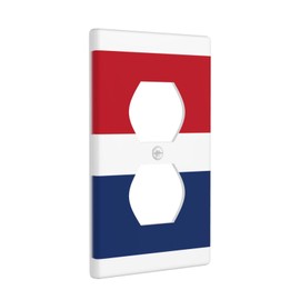Duplex Socket Decorative Wall Plate Electrical Receptacle Light Switch Cover Art Faceplate Switchplate for Home Decor 4.5 X 2.76 in Dutch Flag Prints