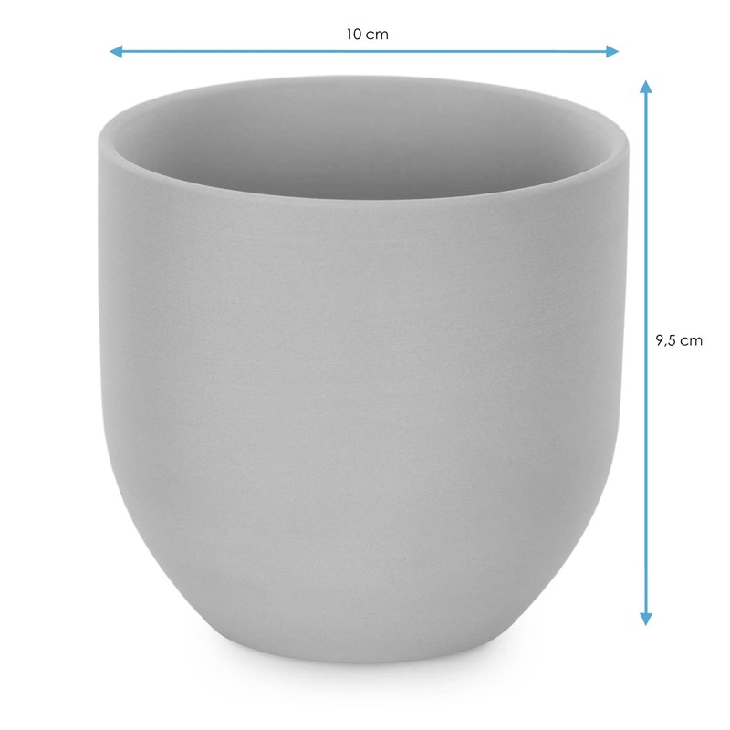 AmeliaHome Flower Pot, Ceramic, Shire Dusky Pink, 10x9,5 cm