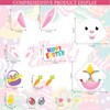 16 Pieces Happy Easter Bunny Refrigerator Magnets Fridge Magnet Sticker