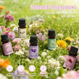 Essential Oils Set, 20 x 10 ml Essential Oils for Diffuser, Pure Fragrance Oil Set for Massage Soap, Soap, Scented Candles, Aromatherapy, Candle Making, Small Gifts for Women, Christmas, Birthday