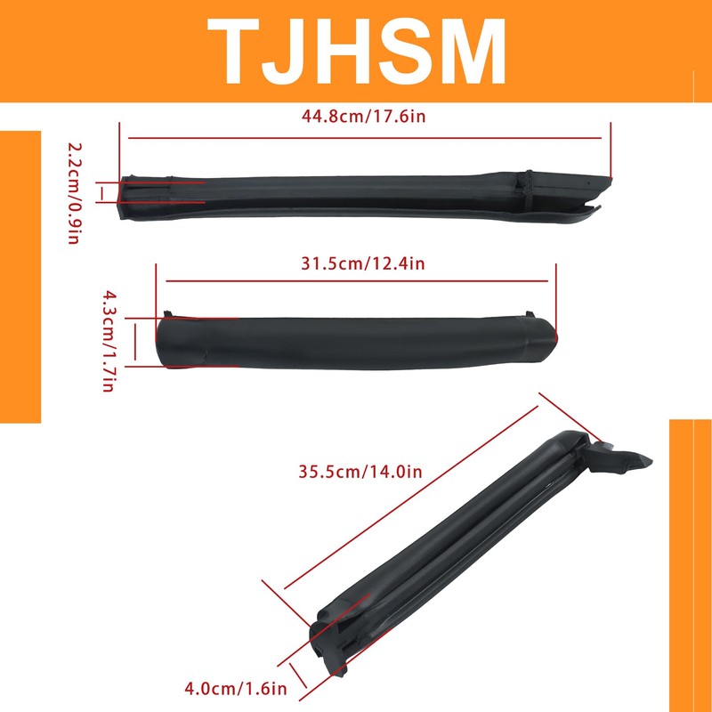 TJHSM Black Convertible Top Weatherstrip Seals Rubber Replacement for Mustang