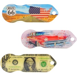 Code24 Shopping Trolley Token with Design – Key Fob with Trolley Token and Key Finder with Registration code for key finding service, shopping cart chip with profile depth gauge