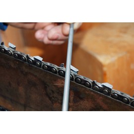 Round File 4.0 mm Pack of 3 for Saw Chains, Spiral Cut for 1/4 Inch and 3/8 Inch P 1.3 mm