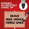 Sharpie Magnum Permanent Markers, Oversized Chisel Tip, Blue, 12 Count