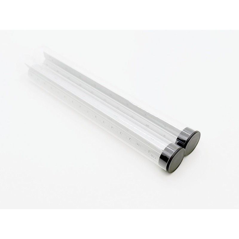 Triangular Scale Ruler, 5.9 inches (15 cm), 12 Types, Aluminum