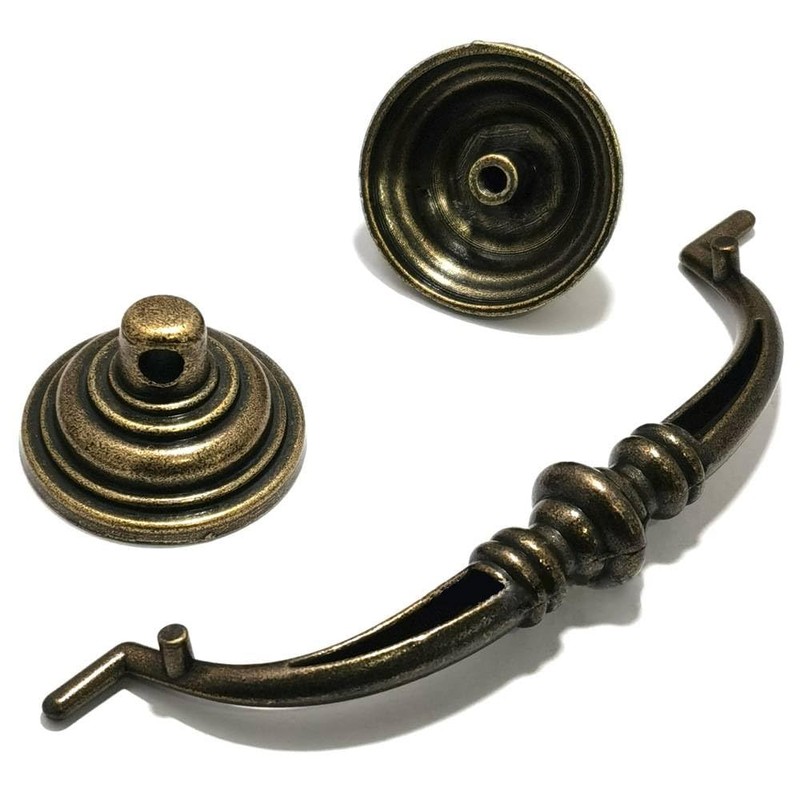 SEIWEI 115mm Drawer Pulls Handle Swing Rings Vintage Antique Cupboard