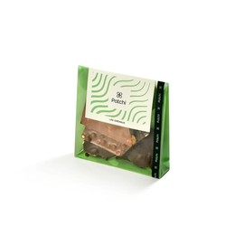 Les Crenaux Chocolate Bag 125g - Milk, Dark & White Chocolates with Almonds, Hazelnuts, Rice Crispy & More | Ideal for Gifting or Indulging | Assorted Chocolate Squares