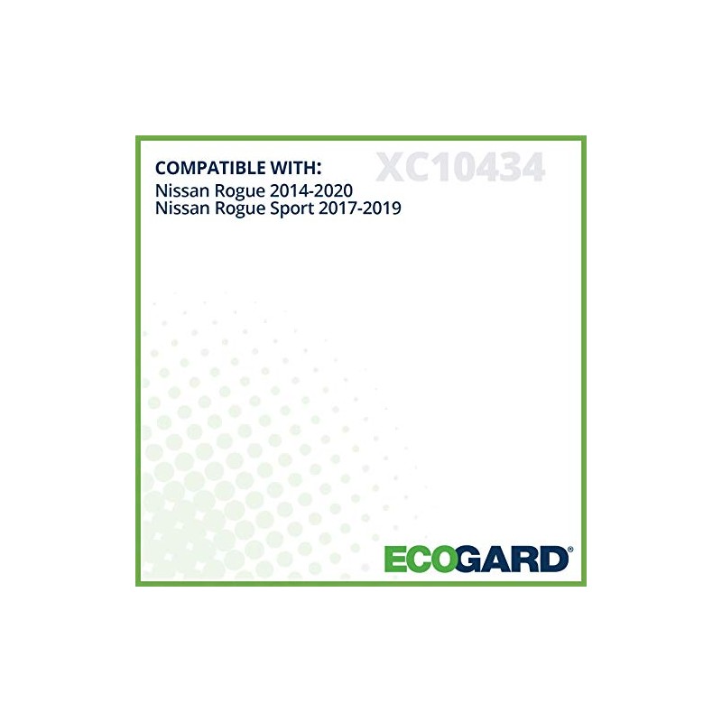 ECOGARD XC10434 Filtro de aire de cabina premium compatible con