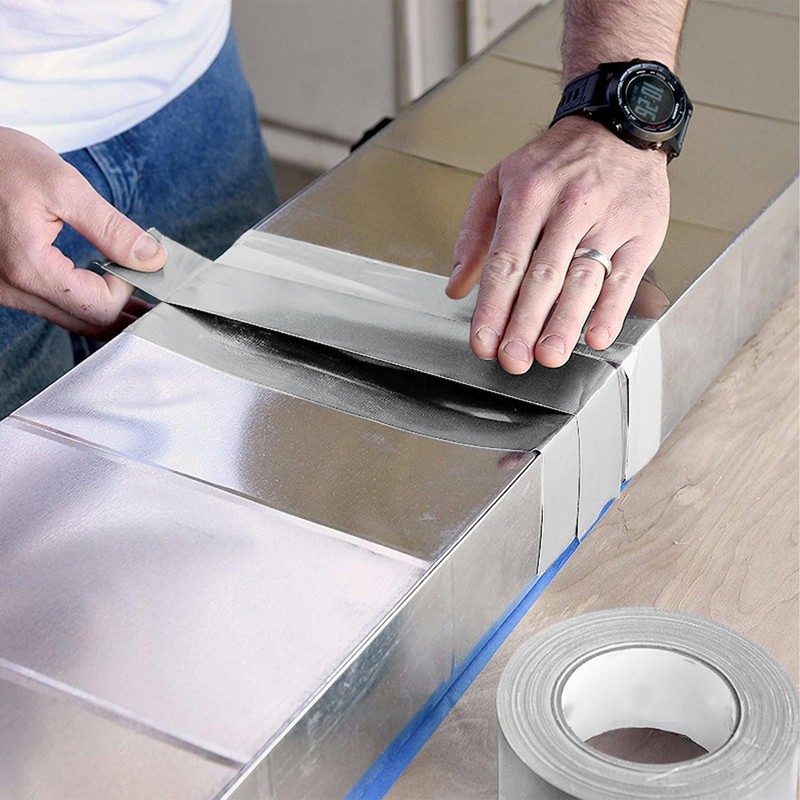 DGSL Aluminum Foil Tape, 3in x501ft(3.9 mil)-3 Pack Silver Metal