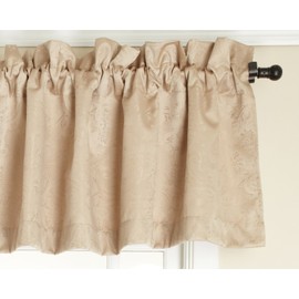 Stylemaster Gabrielle Foamback Valance, Taupe, 56 by 17-Inch