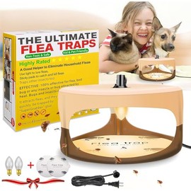 Caja de Trampa para Cucarachas, Control de Plagas de Trampas de Insectos de Cama en Interiores de Trampas de Ratas, Trampas Profesionales de Lámparas de Ratas, Amigables con Mascotas y Niños
