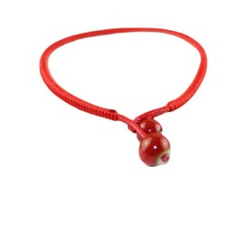 Zittop Men Women Lucky Ceramic Bead Red String Bracelet Hand Braided Bangle Durable and Useful