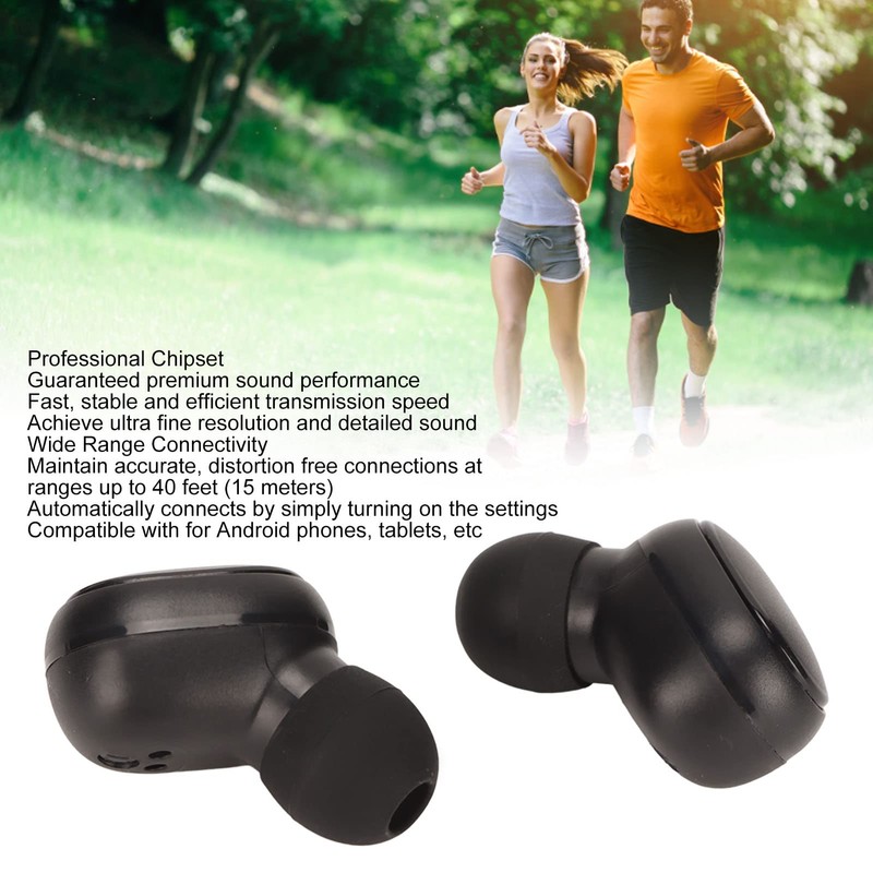 ASHATA True Wireless Earbuds, Wireless Earbuds Bluetooth 5.2 In-Ear-Kopfhörer Integriertes Mikrofon,