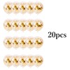 HappyHome 20pcs Confetti Balloons Translucent Glitter Latex Balloons (Gold)