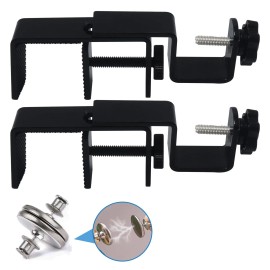 Laztzq Outside Mounted Blinds Curtain Rod Bracket Attachment, 1.3 - 2 inches Wide Tr...