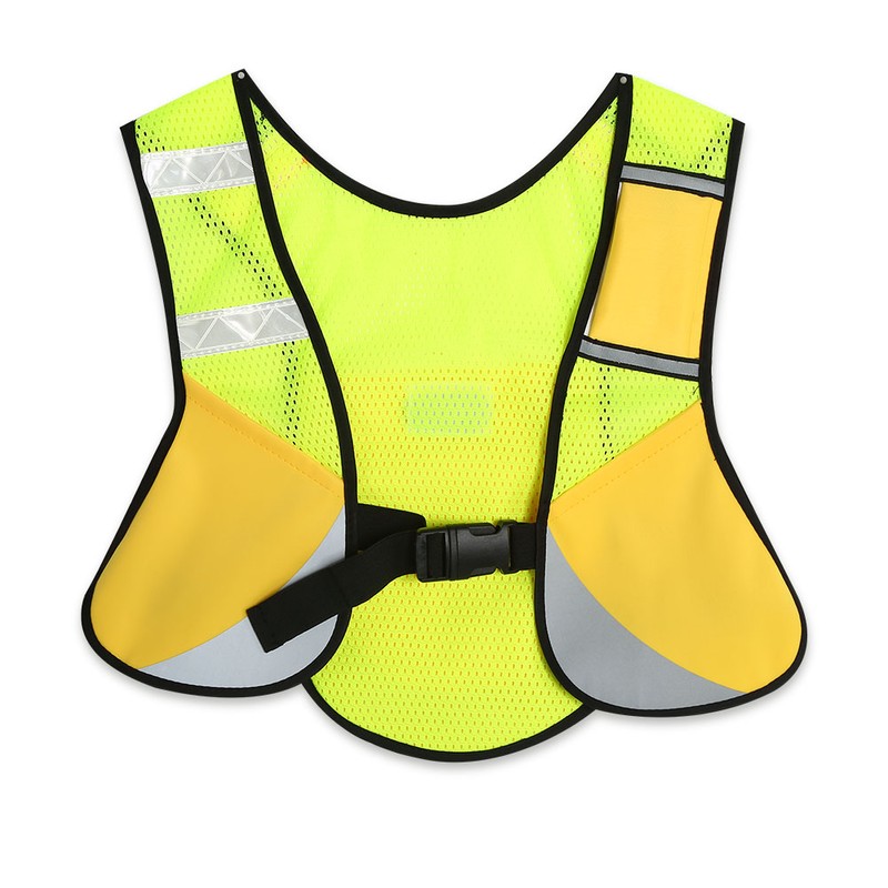 Multi function Night Sporting Reflective Cycling Running Vest Hiking Jacket