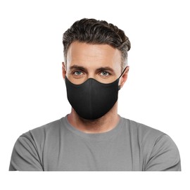 Bloch Soft Stretch Reusable Face Mask (Pack of 3), Black, Adult, 3 Count (Pack of 1)