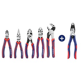 WORKPRO Pliers Set, Premium Cr-V Construction & WORKPRO 8-in Linesman Pliers with Wire Cutter and Stripper