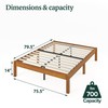 Zinus Ellie 14 Inch Bamboo Platform Bed Frame, Wood Slat