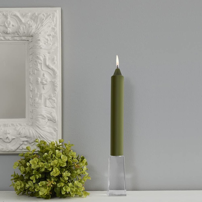 Root Candles 4-Count Unscented Dinner Candles Dripless Beeswax Enhanced Smooth