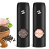 Electric Salt and Pepper Grinder Set, Rechargeable Automatic Pepper Mill