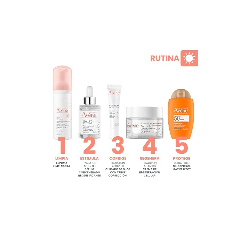 Avene Hyaluron Activ B3 Crema Facial Niacinamida y Acido Hialuronico,