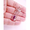 Mr. Sandman Silver Sand Timer Hour Glass Necklace Pendant on