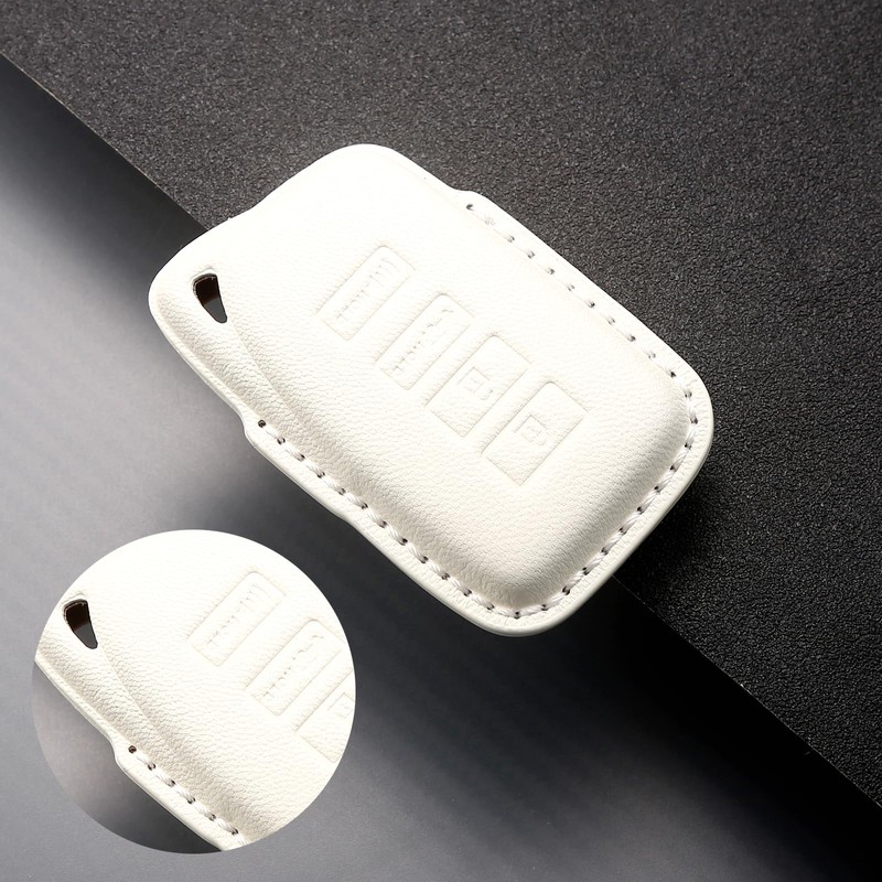 CUIBUKUG for Lexus Key fob Cover Genuine Leather with Keychain,Compatible