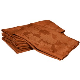 Kadut Thanksgiving Napkins Rustic Maple Leaf Fall Napkins (17x17 Inch) Set of 4 | Heavy Duty Fabric | Stain Proof Napkins for Harvest, Holiday, Fall, Parties, Christmas