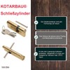 KOTARBAU 5907465918879 Locking Cylinder, Brass, 25/25