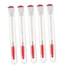 SAFIGLE 10pcs Eyelash Brush with Glitter Tube Eyelash Applicator and Comb for Makeup Easy to Clean for Curling and Mascara Application