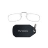 ThinOptics Keychain Case and Readers Rectangular Reading Glasses, Black, 44
