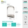 Flynix Indoor Wall Sconce, Half Cylinder Wall Light Fixture, 3000K