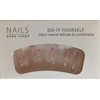 Clear Acrylic Press-On Nails with Holographic Glitter, Long Coffin Shape,