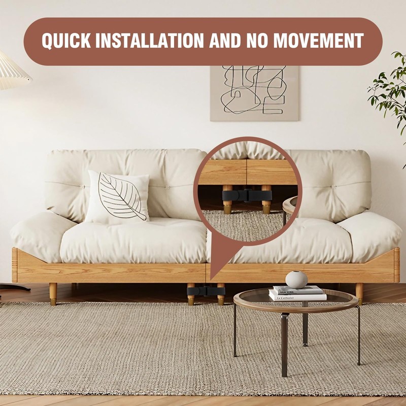 6 Pack Sectional Couch Connectors, Keep Sofa in Place Without