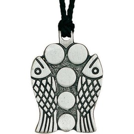 Terra Sancta Guild 1 1/2" Fish and Loaves Faith Pendant P-35