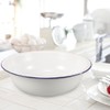 Large Mixing Bowl Enamel Basin 32cm Face Washing Sourdough Enamel