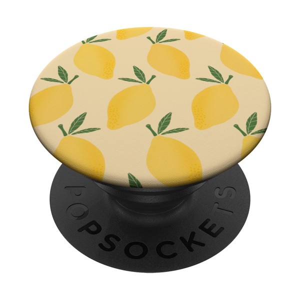 Lemon Pattern Lemon Fruit Pattern for Summer PopSockets with Interchangeable