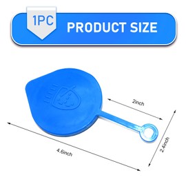 Ferianl Windshield Washer Fluid Reservoir Cap, Windshield Washer Fluid Cap Compatible with Honda Accord Civic CRX, Car Washers Fluid Cover Replacement 38513-SB0-961