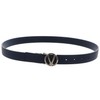 VALENTINO Roof Plaque Buckle Belt W75 Blu/Oro - Can be