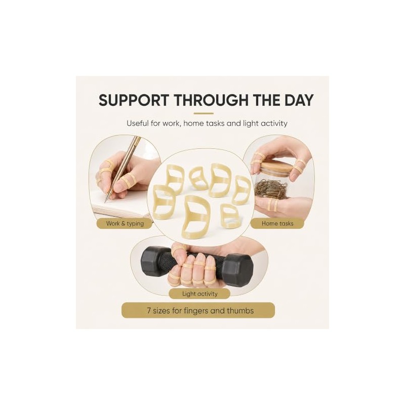 14 Pcs Oval Finger Splints, Waterproof Finger and Thumb Support
