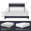 Lov4ever Full Queen King Size Upholstered Platform Bed Frame with